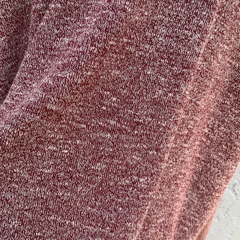 Fashion Nova Cold Shoulder Red Marled Sweater sz L - Picture 6 of 8